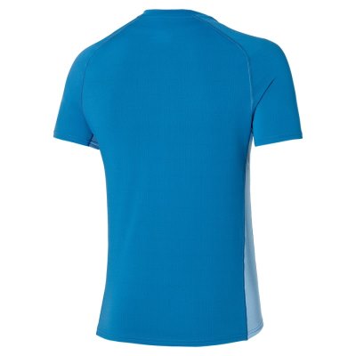 Camisa Mizuno Trail Dryaeroflow HZ Tee Hombre - Azules - Chile M281FBDYQW